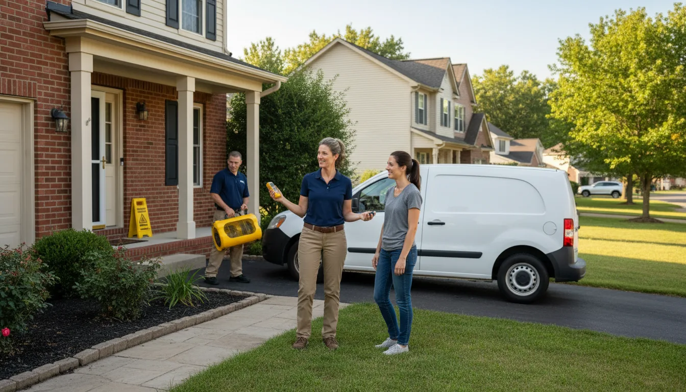 Residential water damage restoration in Gloster, LA
